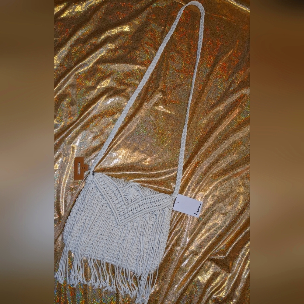 Macrame crossbody NWT
